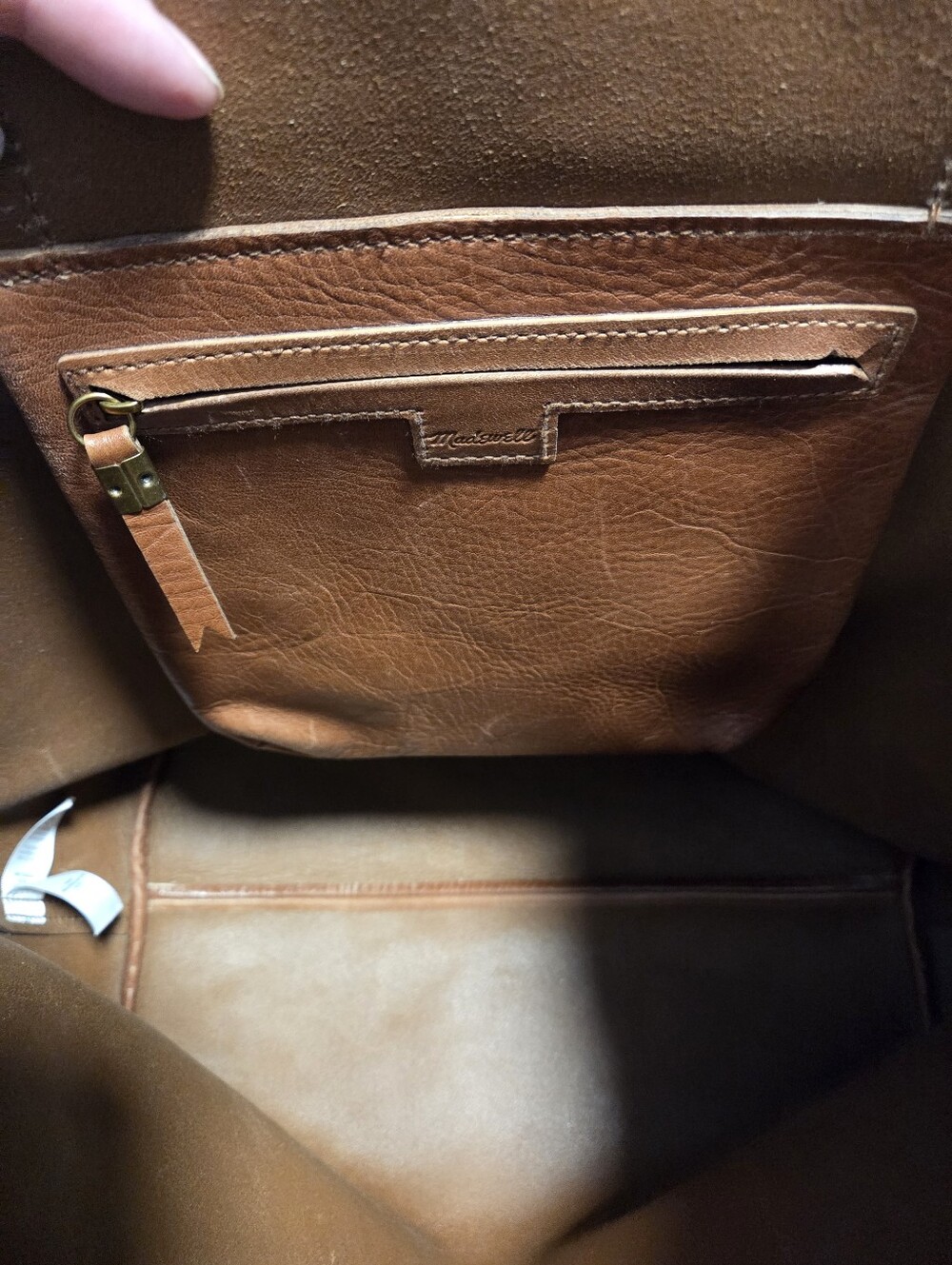 Madewell Classic Leather Tote Unlined - Picture 6 of 7